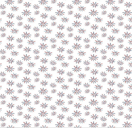 Seasonal Basics Fireworks White by Christopher Thompson for Riley Blake Designs - C768-WHITE