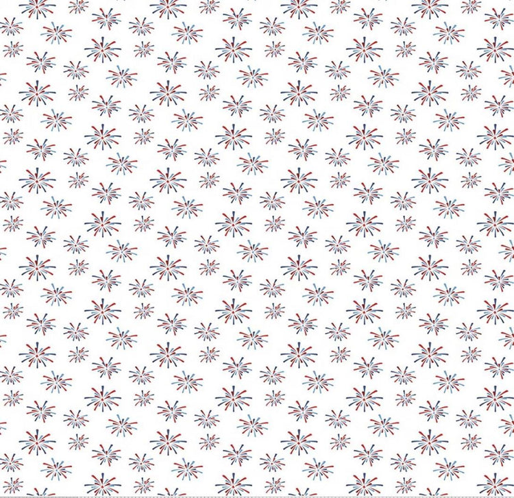 Seasonal Basics Fireworks White by Christopher Thompson for Riley Blake Designs - C768-WHITE