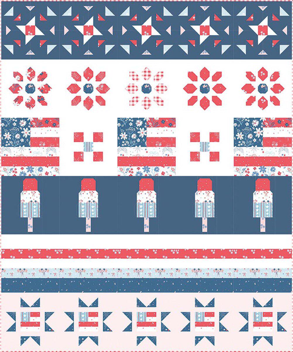 Gracey Larson The Blessing of Liberty Row Quilt Pattern
