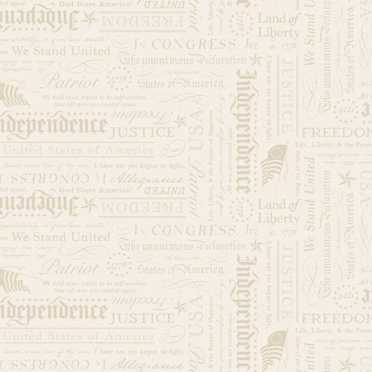 Independence Declaration Cream by The RBD Designers for Riley Blake Designs - C17334-CREAM