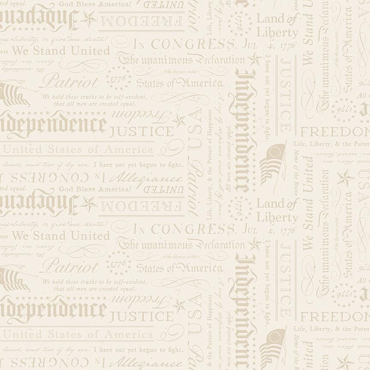 Independence Declaration Cream by The RBD Designers for Riley Blake Designs - C17334-CREAM