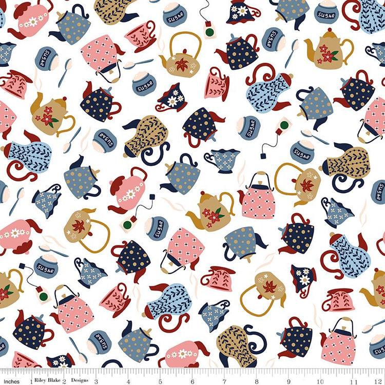 A Spoonful of Sugar Tea & Sugar Cloud by Jennifer Long for Riley Blake Designs - C17082-CLOUD