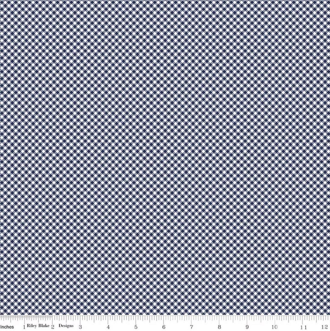 Seasonal Basics Gingham Navy by The RBD Designers for Riley Blake Designs - C777-NAVY