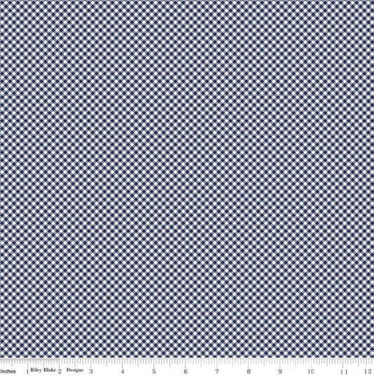 Seasonal Basics Gingham Navy by The RBD Designers for Riley Blake Designs - C777-NAVY