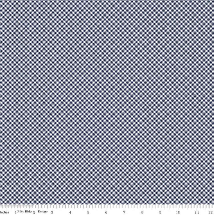 Seasonal Basics Gingham Navy by The RBD Designers for Riley Blake Designs - C777-NAVY