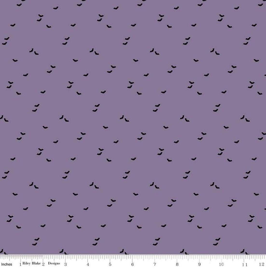 Seasonal Basics Bat Purple by The RBD Designers for Riley Blake Designs - C651-PURPLE