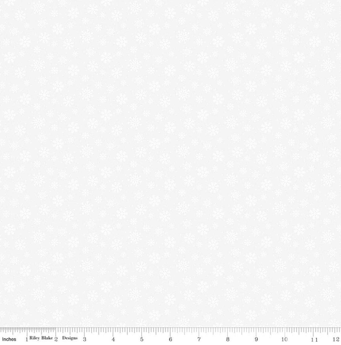 Seasonal Basics Snowflakes White by The RBD Designers for Riley Blake Designs - C773-WHITE