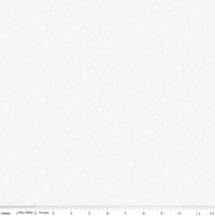 Seasonal Basics Snowflakes White by The RBD Designers for Riley Blake Designs - C773-WHITE