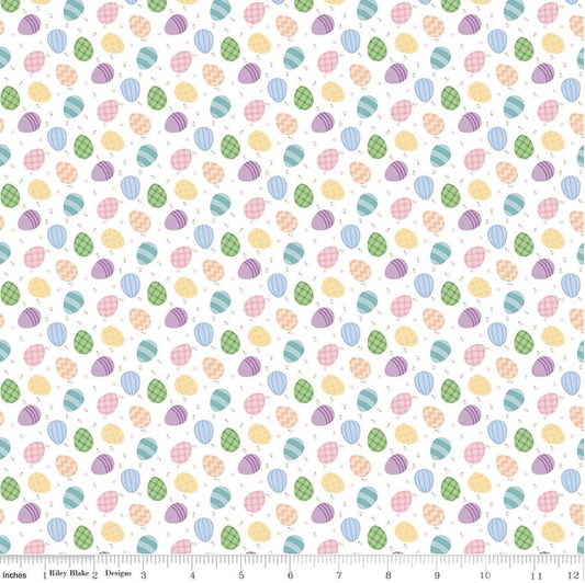Seasonal Basics Egg Toss White by Christopher Thompson for Riley Blake Designs - C766-WHITE