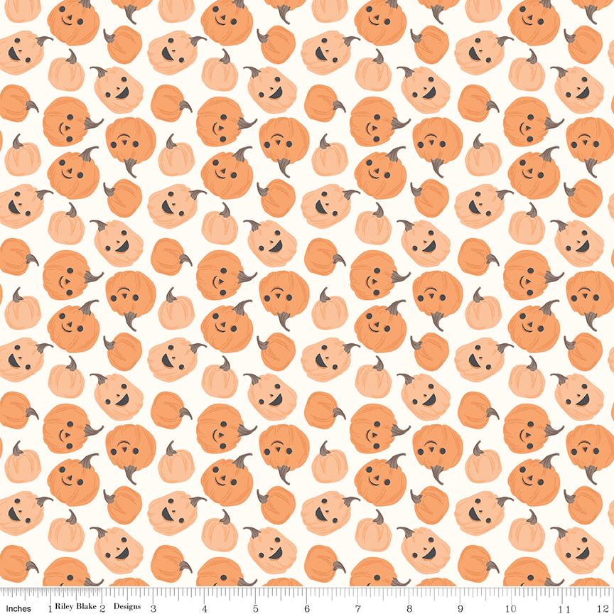 Frank and Friends Pumpkins Cloud by My Mind's Eye for Riley Blake Designs - C17472-CLOUD