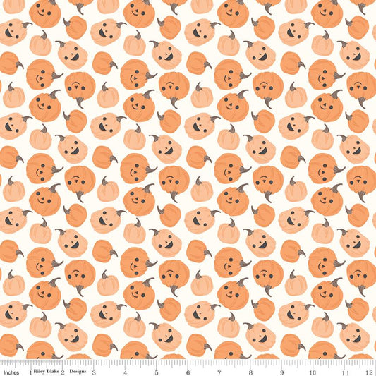 Frank and Friends Pumpkins Cloud by My Mind's Eye for Riley Blake Designs - C17472-CLOUD
