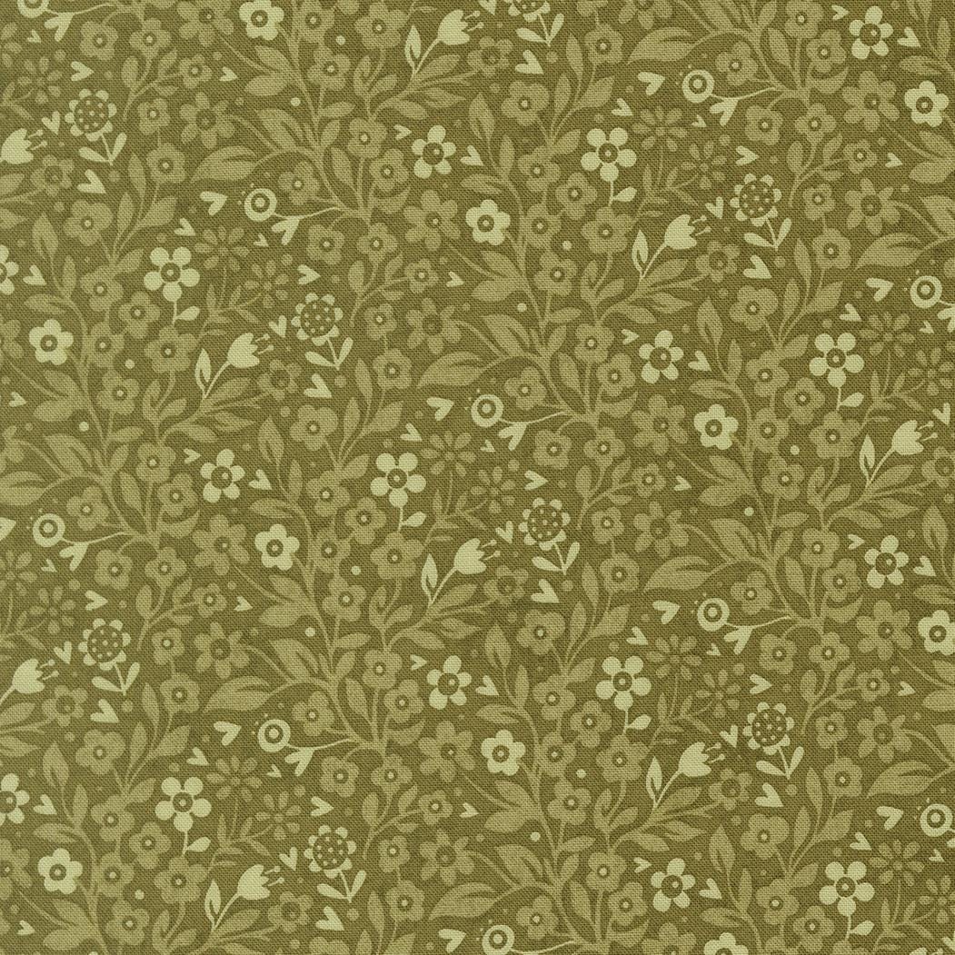 Fieldrush Ivy Florals Basil by BasicGrey for Moda Fabrics - 30783 13