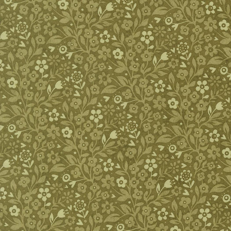 Fieldrush Ivy Florals Basil by BasicGrey for Moda Fabrics - 30783 13