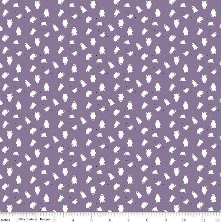 Seasonal Basics Ghosts Purple by The RBD Designers for Riley Blake Designs - C772-PURPLE
