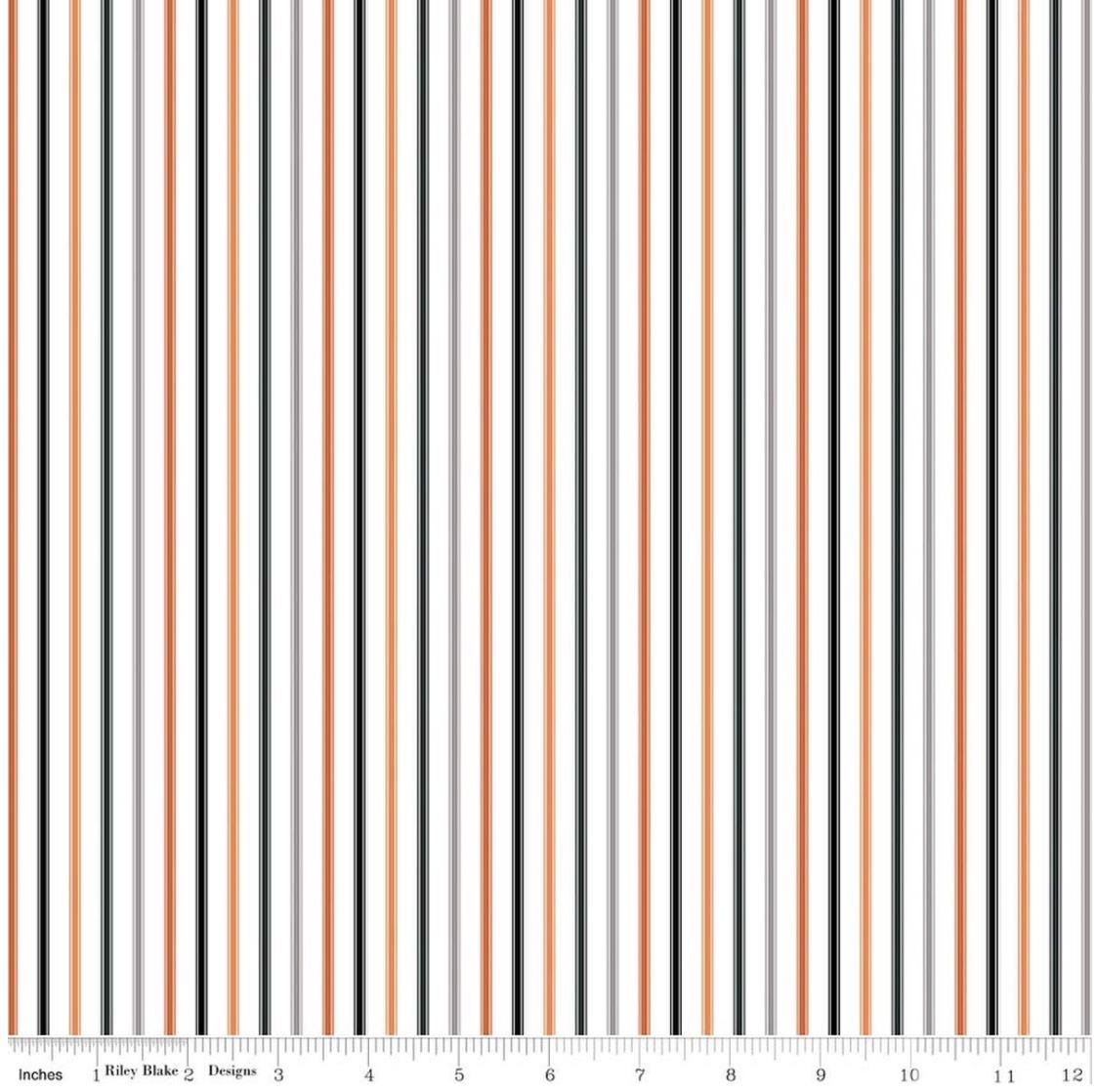 Seasonal Basics Ticking Stripe Halloween by The RBD Designers for Riley Blake Designs - C775-HALLOWEEN