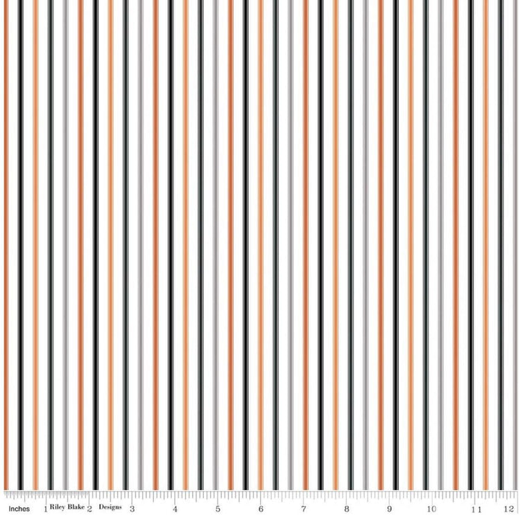 Seasonal Basics Ticking Stripe Halloween by The RBD Designers for Riley Blake Designs - C775-HALLOWEEN