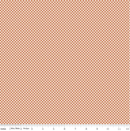 Seasonal Basics Gingham Orange by The RBD Designers for Riley Blake Designs - C777-ORANGE