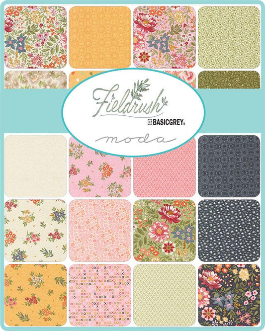Fieldrush Mini Charm by BasicGrey for Moda Fabrics - 30780MC - 42 Assorted pieces