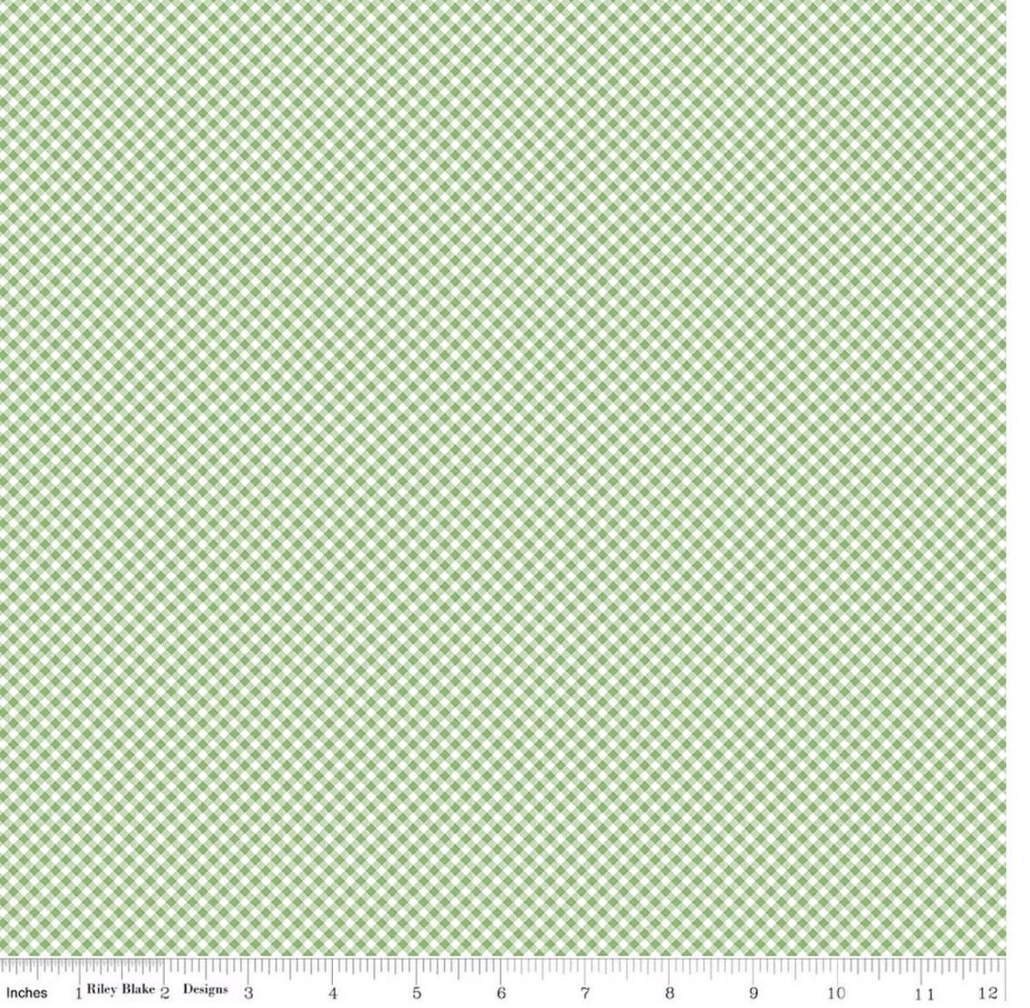 Seasonal Basics Gingham Green by The RBD Designers for Riley Blake Designs - C777-GREEN
