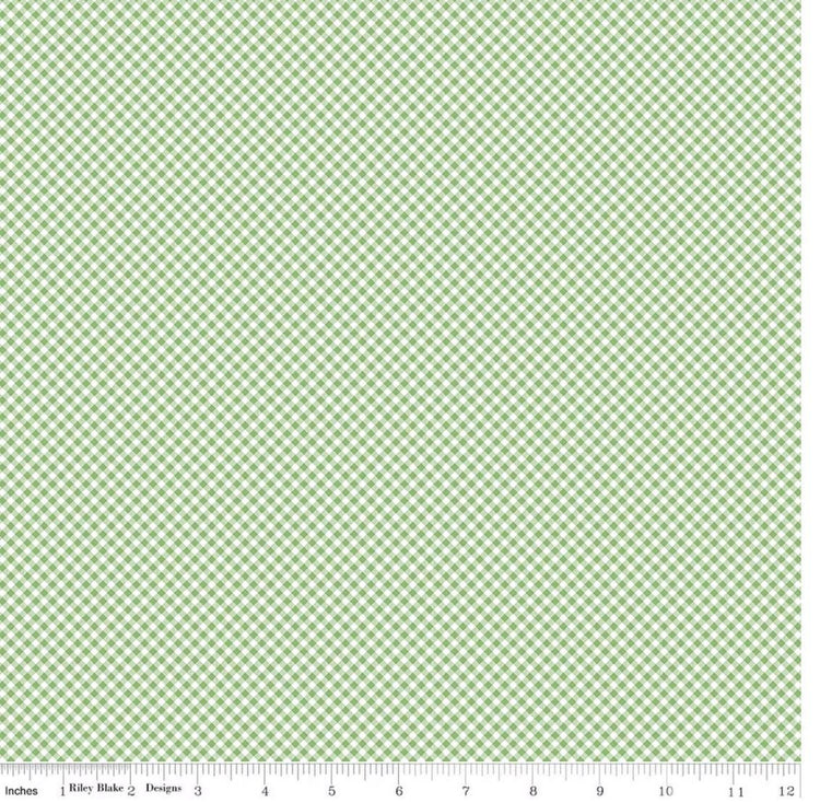 Seasonal Basics Gingham Green by The RBD Designers for Riley Blake Designs - C777-GREEN