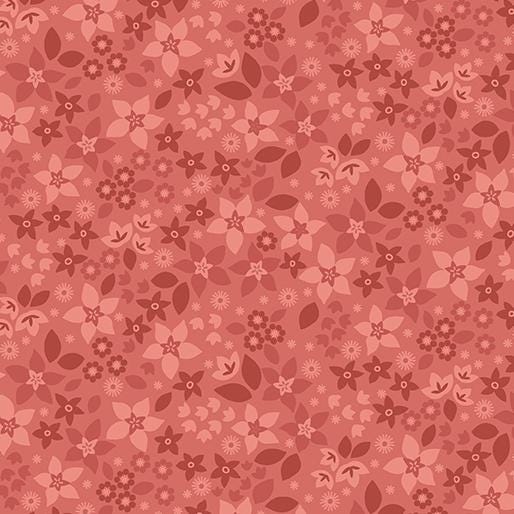 Holly & Hearth Star Flowers Spiced Cider by Shelly Cavanna for Benartex Fabrics - 17262-28