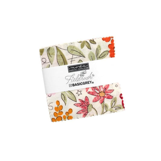 Fieldrush Mini Charm by BasicGrey for Moda Fabrics - 30780MC - 42 Assorted pieces