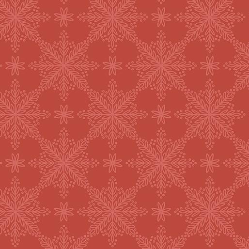 Holly & Hearth Frosted Windowpanes Mulled Wine by Shelly Cavanna for Benartex Fabrics - 17264-86