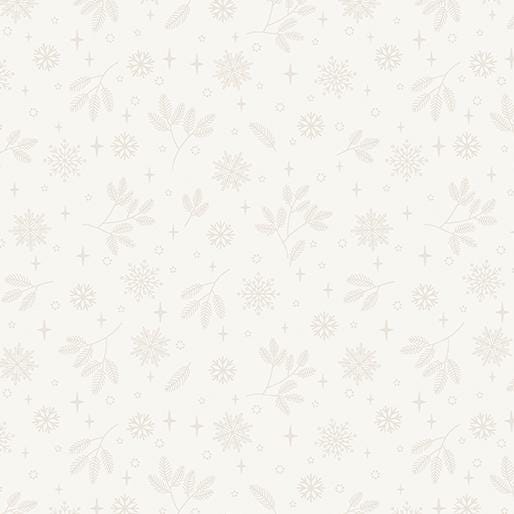 Holly & Hearth Flurries Birch by Shelly Cavanna for Benartex Fabrics - 17265-07
