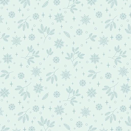 Holly & Hearth Flurries Frost by Shelly Cavanna for Benartex Fabrics - 17265-24