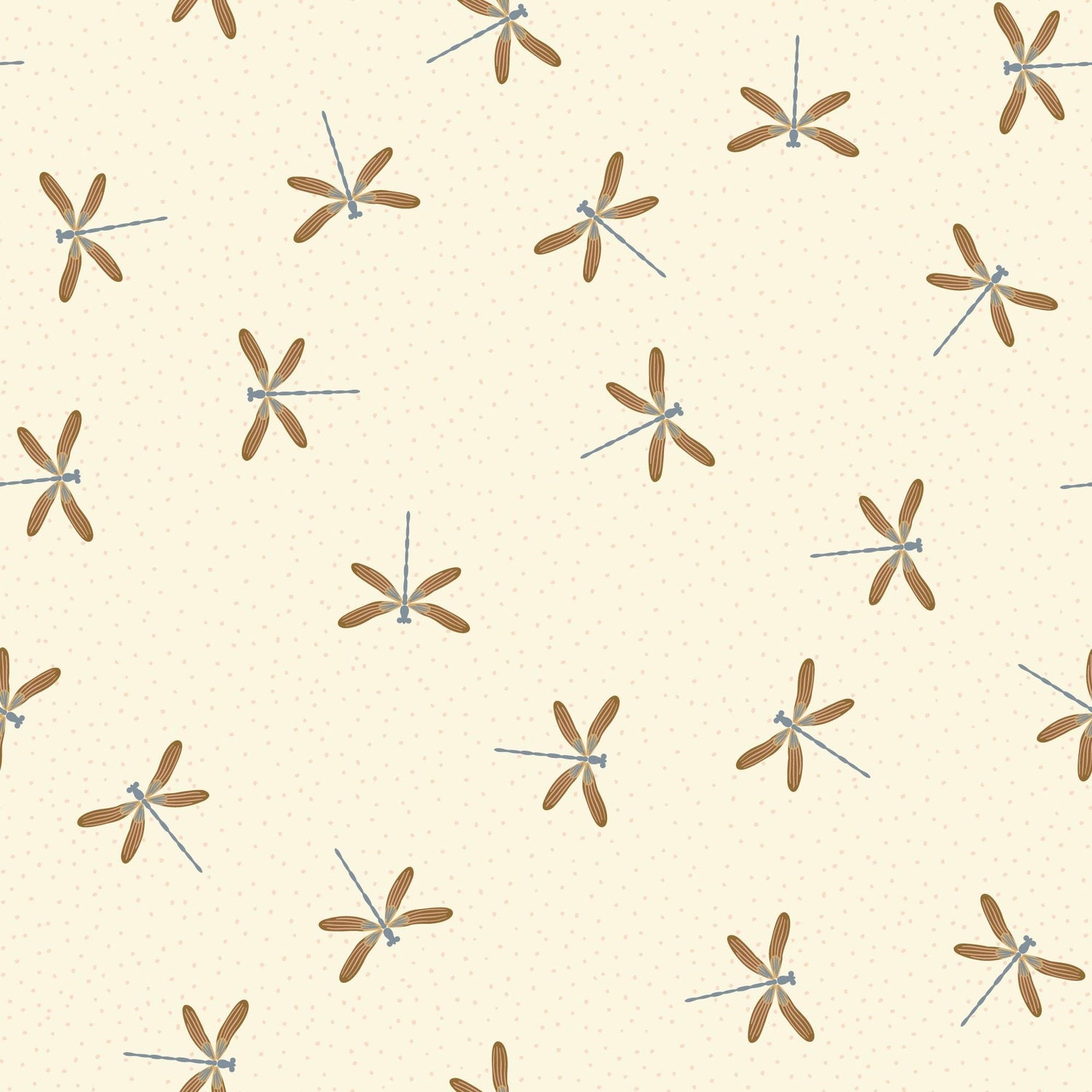 The Orchard Season Garden Gliders in Ivory by House of Haricot for Cloud9 Fabric - 228902