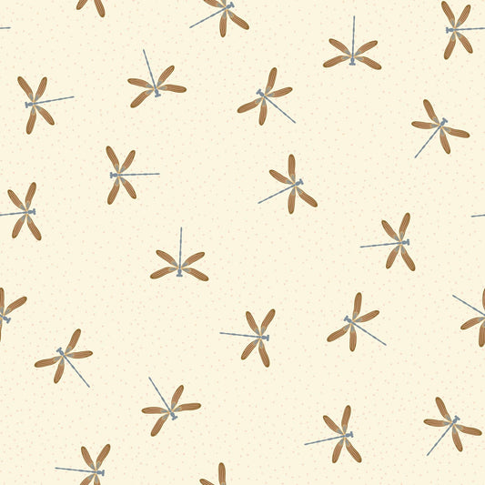The Orchard Season Garden Gliders in Ivory by House of Haricot for Cloud9 Fabric - 228902