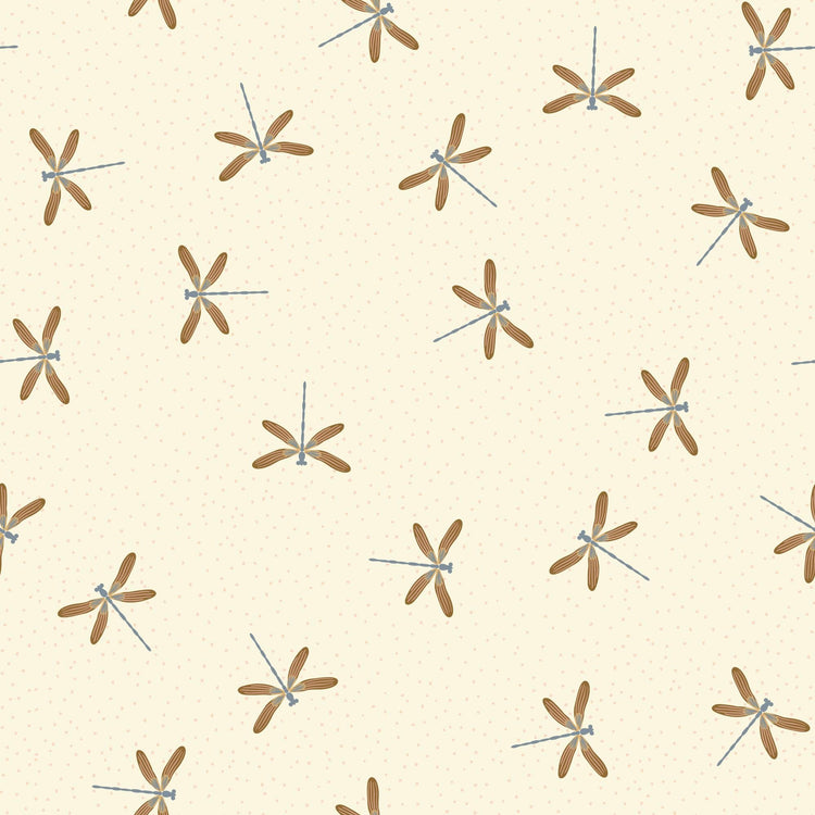 The Orchard Season Garden Gliders in Ivory by House of Haricot for Cloud9 Fabric - 228902