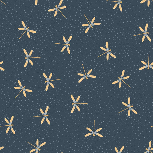 The Orchard Season Garden Gliders in Teal by House of Haricot for Cloud9 Fabric - 228903