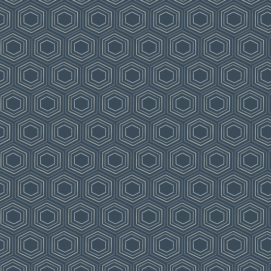 The Orchard Season Honeycomb Dreams in Teal by House of Haricot for Cloud9 Fabric - 228911