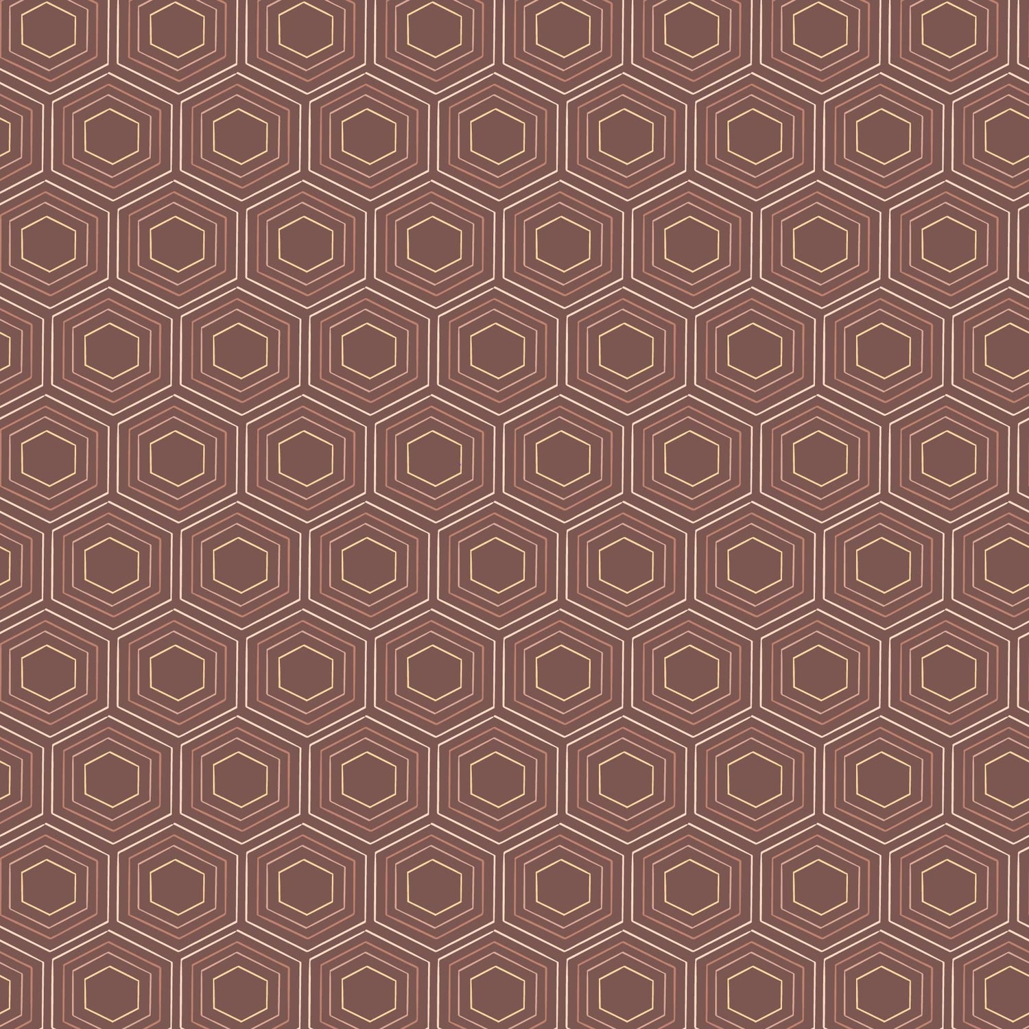 The Orchard Season Honeycomb Dreams in Cocoa by House of Haricot for Cloud9 Fabric - 228914