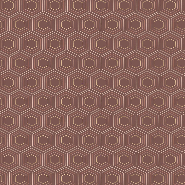 The Orchard Season Honeycomb Dreams in Cocoa by House of Haricot for Cloud9 Fabric - 228914
