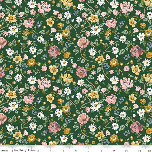 Rosewood Garden Stroll Woodland by Jessica Chertkow for Riley Blake Designs - C17490-WOODLAND