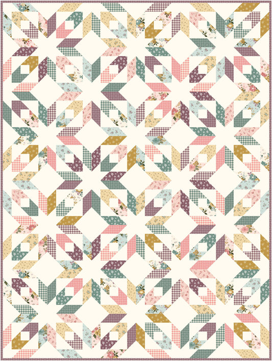 Same Sky Quilt Kit with Renew fabric by Riley Blake Designs - quilt kit with pattern