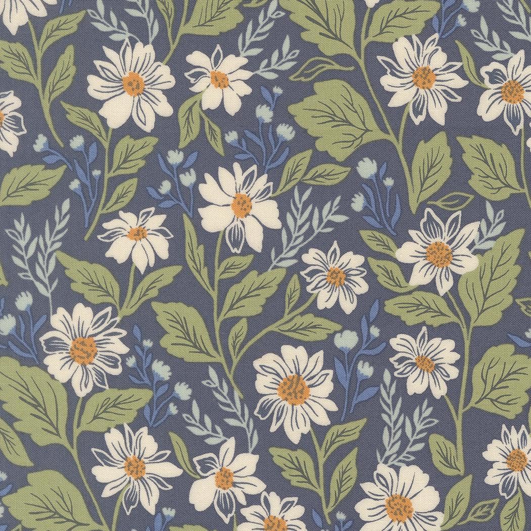 True Love Romance Blooms Florals Twilight by Lella Boutique for Moda Fabrics - 5260 13