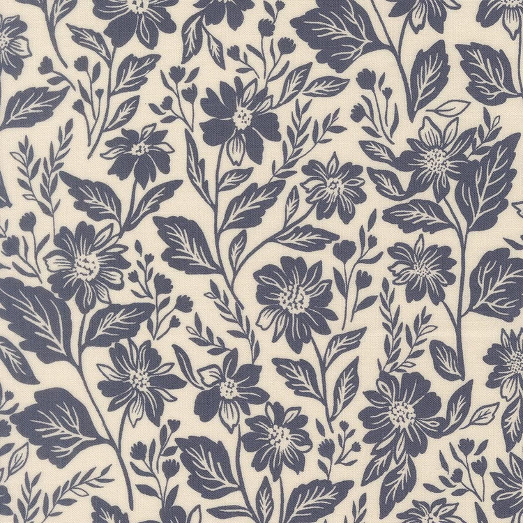 True Love Romance Blooms Florals Cream by Lella Boutique for Moda Fabrics - 5260 21