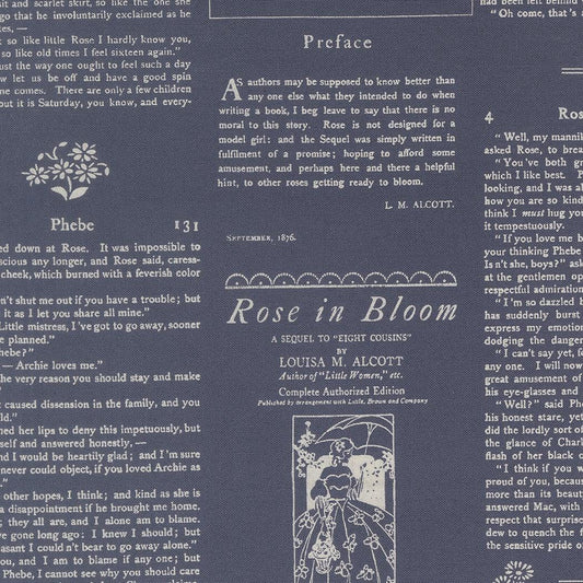 True Love Alcott Text Text and Words Twilight by Lella Boutique for Moda Fabrics - 5263 13