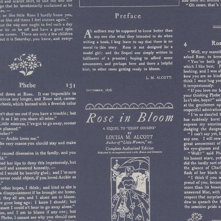 True Love Alcott Text Text and Words Twilight by Lella Boutique for Moda Fabrics - 5263 13