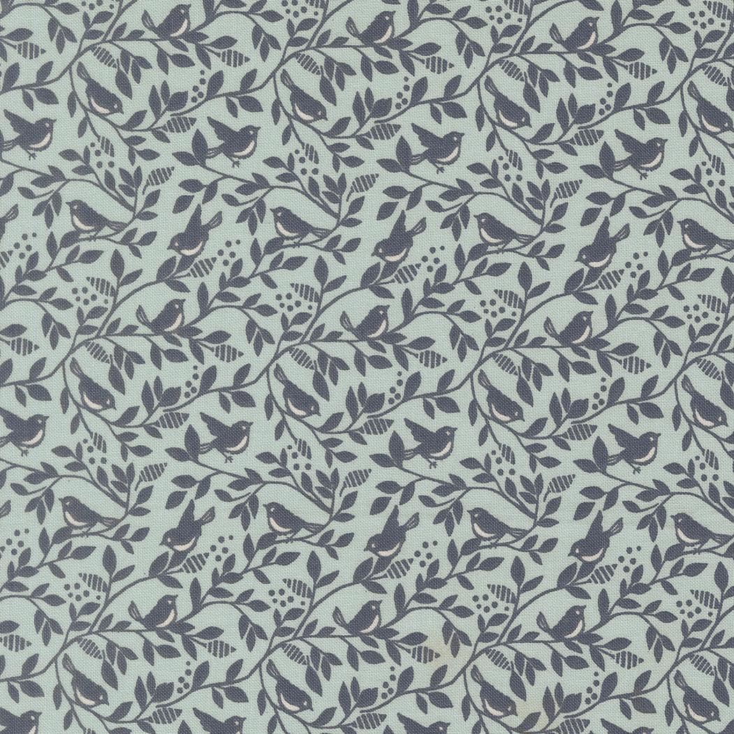 True Love Birds of A Feather Blenders Robins Egg Twilight by Lella Boutique for Moda Fabrics - 5264 24