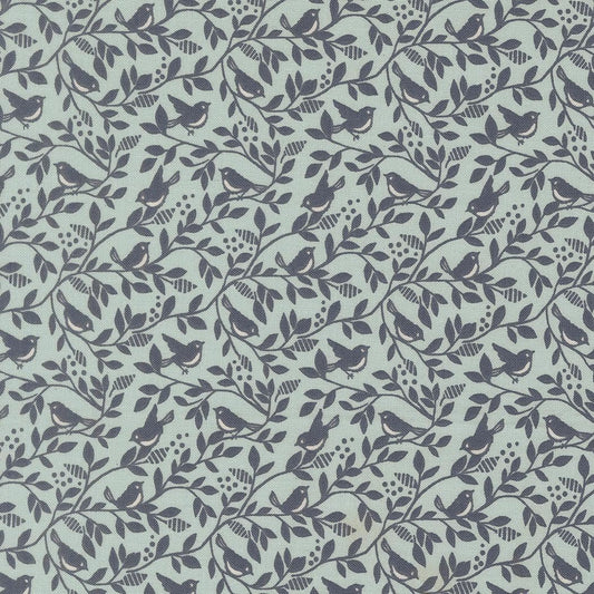 True Love Birds of A Feather Blenders Robins Egg Twilight by Lella Boutique for Moda Fabrics - 5264 24