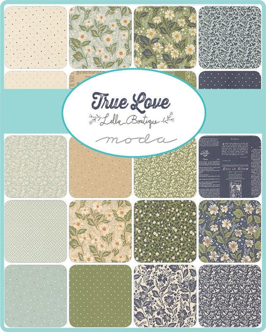 True Love Mini Charm by Lella Boutique for Moda Fabrics - 5260MC - 42 Assorted pieces