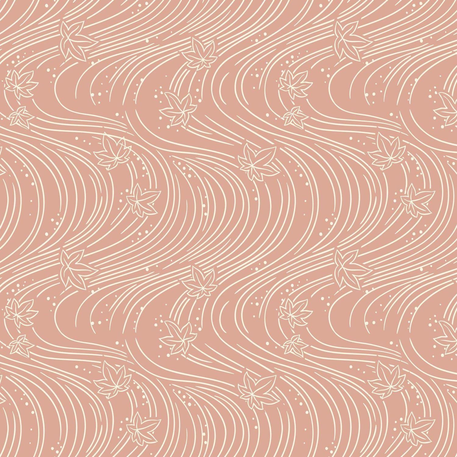 The Orchard Season Maple Currents in Dusty Rose by House of Haricot for Cloud9 Fabric - 228901