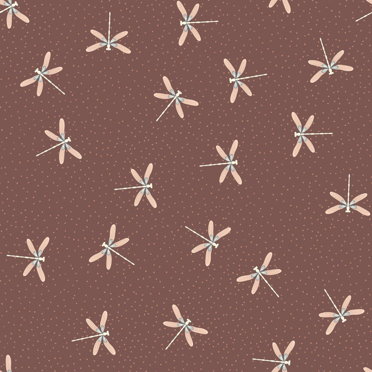 The Orchard Season Garden Gliders in Cocoa by House of Haricot for Cloud9 Fabric - 228904