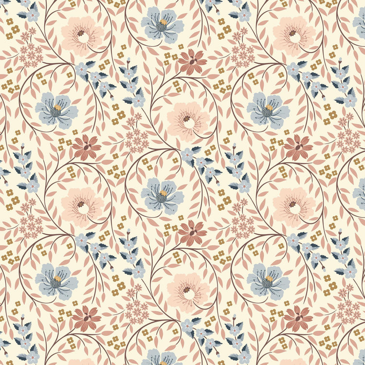 The Orchard Season Forest Wander in Ivory by House of Haricot for Cloud9 Fabric - 228915