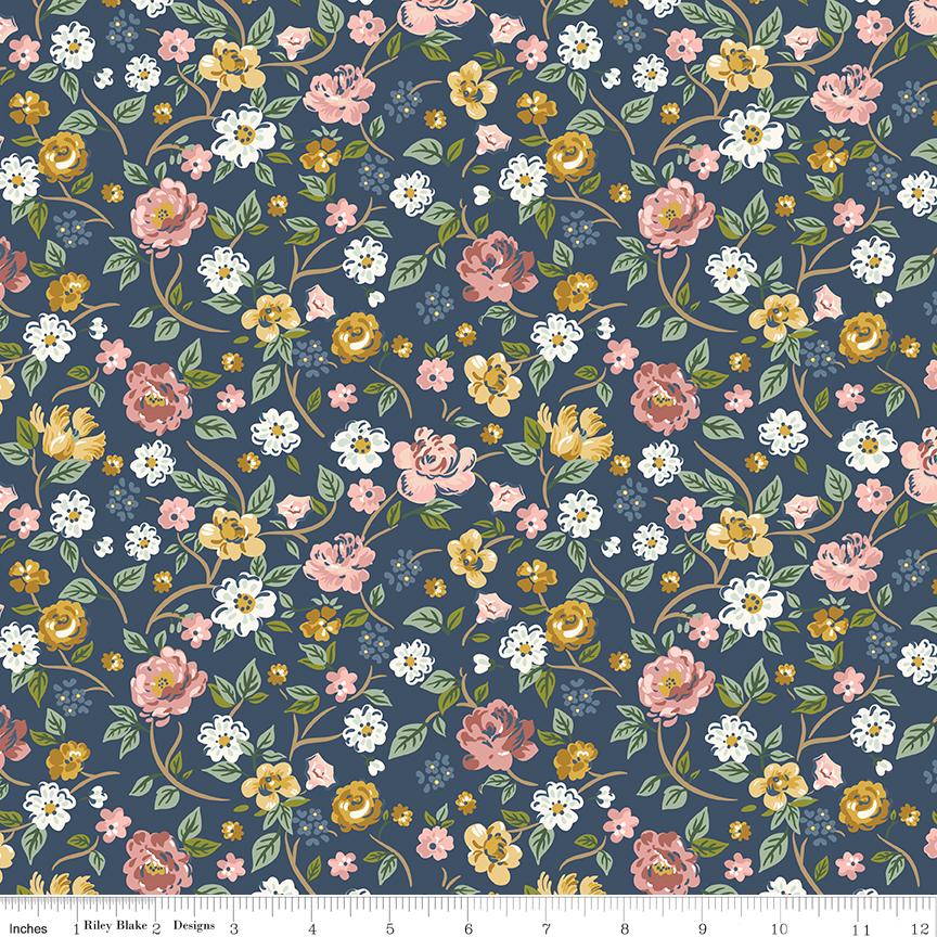 Rosewood Garden Stroll Oxford by Jessica Chertkow for Riley Blake Designs - C17490-OXFORD