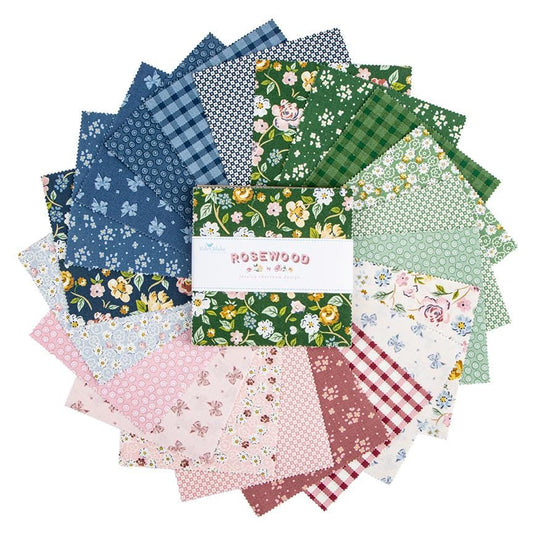 Rosewood 5 Inch Stacker by Jessica Chertkow for Riley Blake Fabrics - 5-17490-42